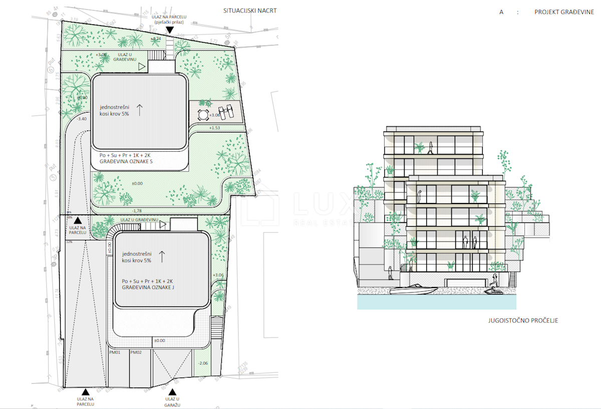 CRIKVENICA - piano terra, nuova costruzione, 1a fila dal mare