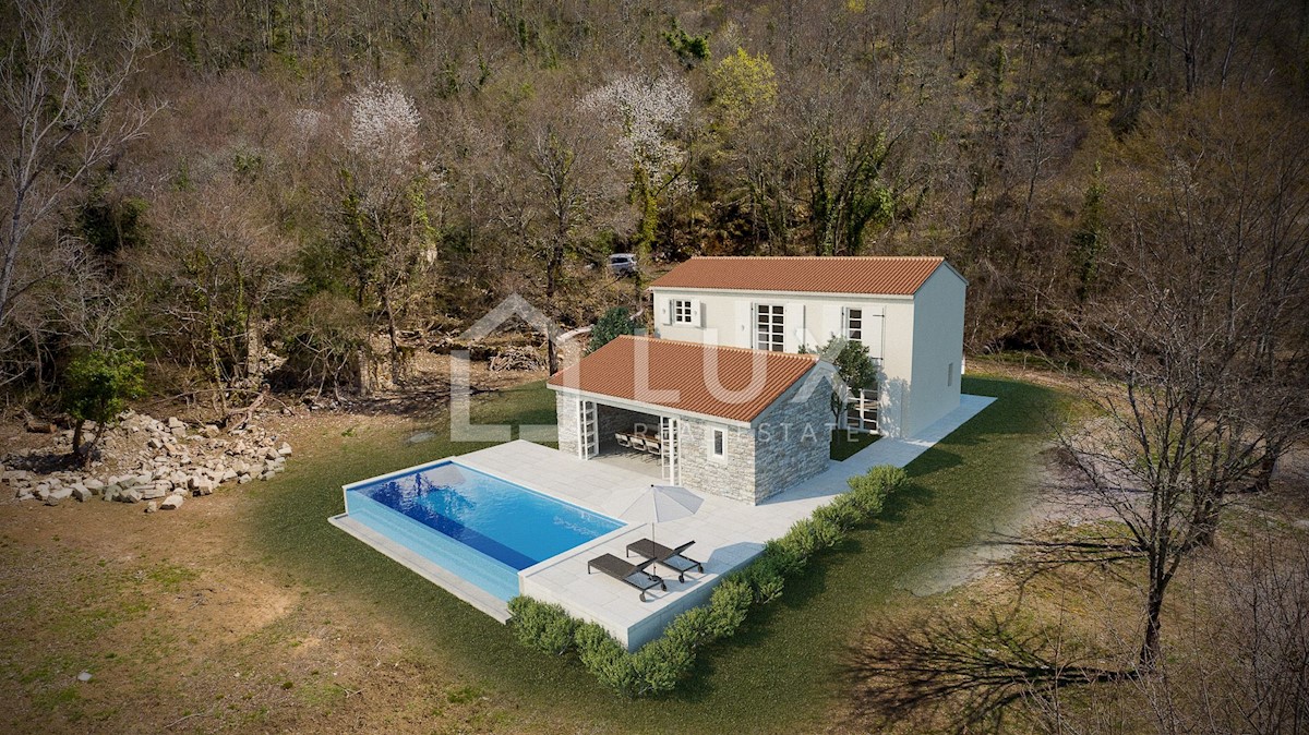 BUZET - villa su terreno 7297m2, nuova costruzione