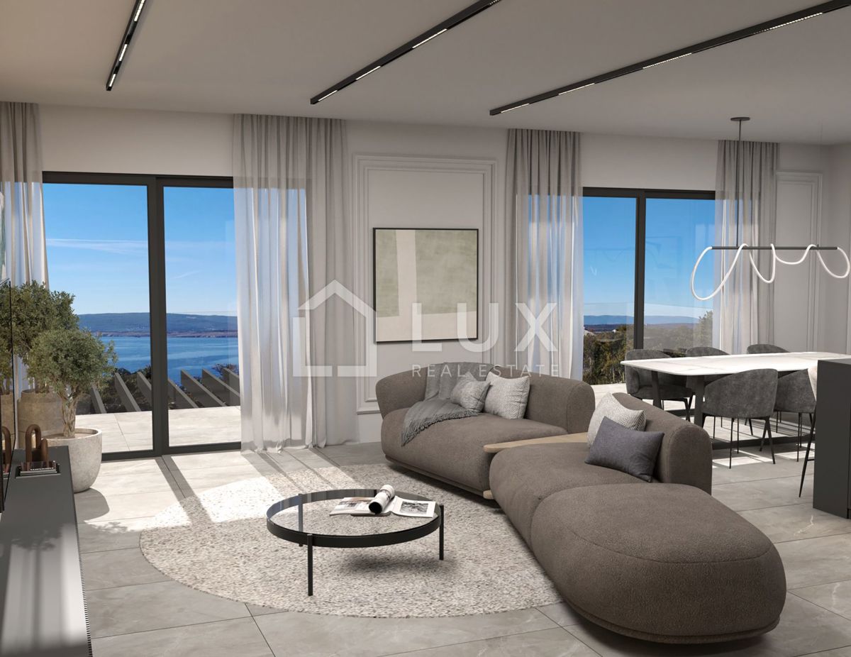 JADRANOVO - casa bifamiliare con piscina, vista mare