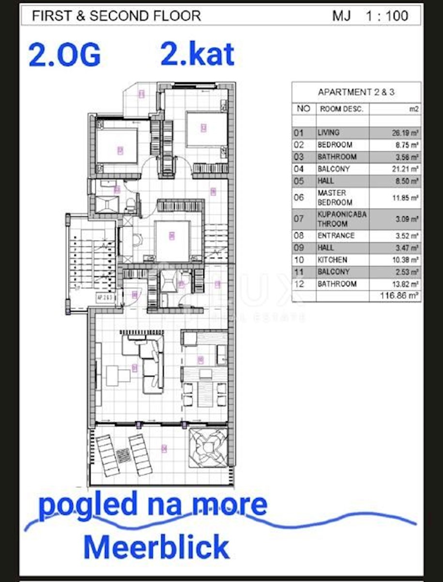 DRAMALJ - attico 115m2, nuova costruzione