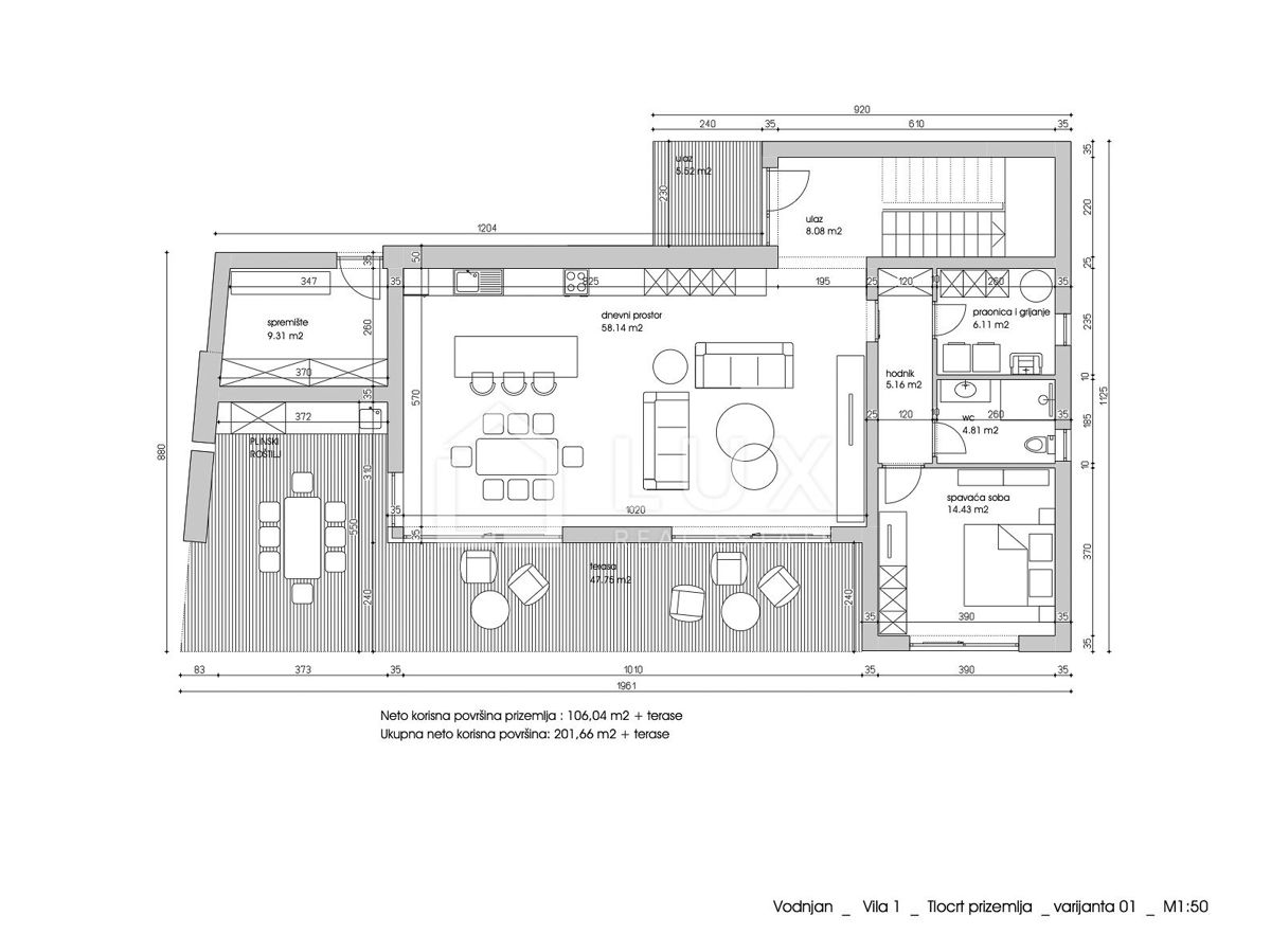 VODNJAN - terreno edificabile 753m2