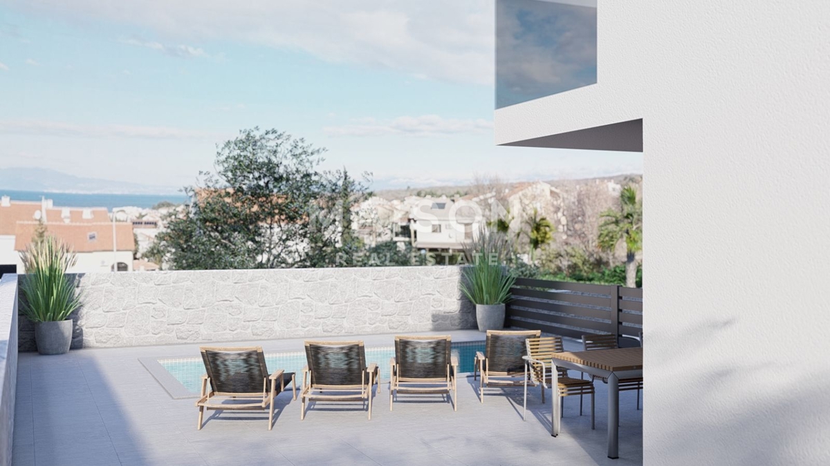 Malinska – Casa Bifamiliare con Vista Mare