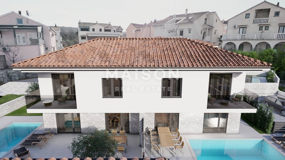 Malinska – Casa Bifamiliare con Vista Mare