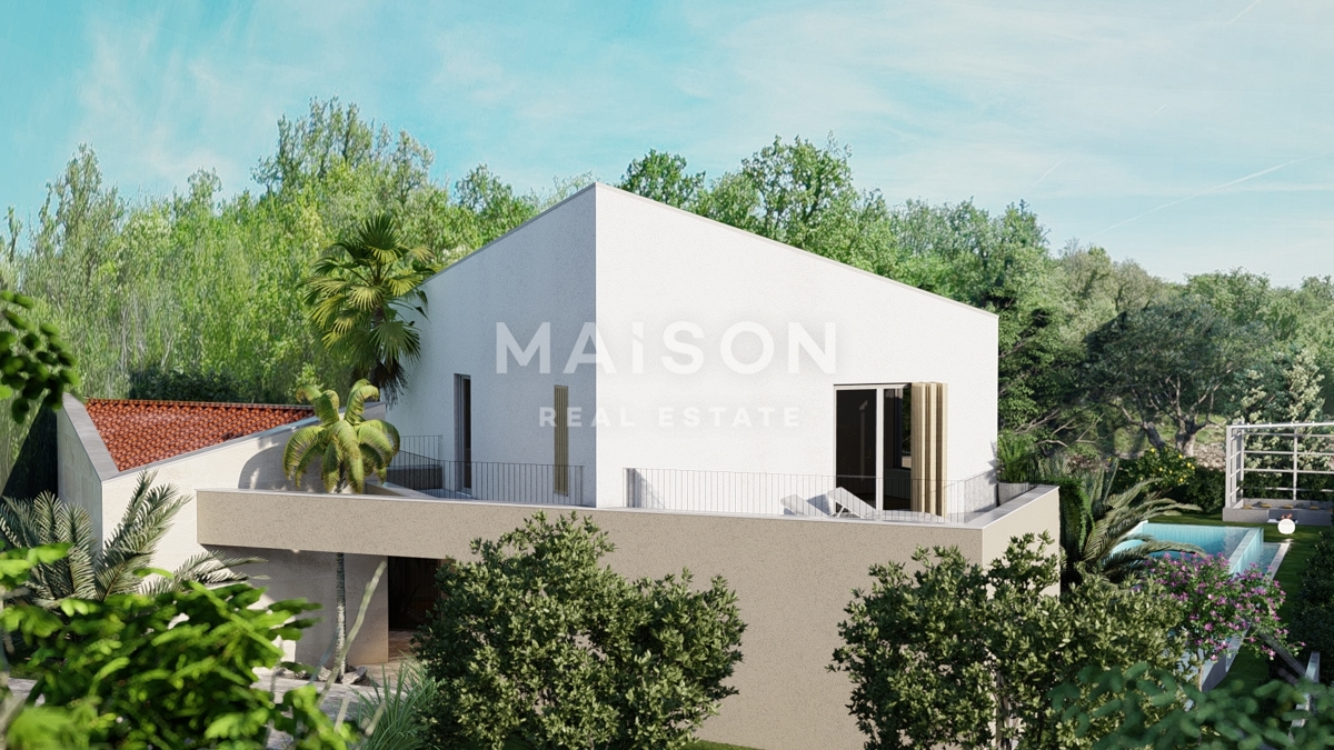 Isola di Krk, Malinska, villa di lusso all'interno di un resort con vista mare