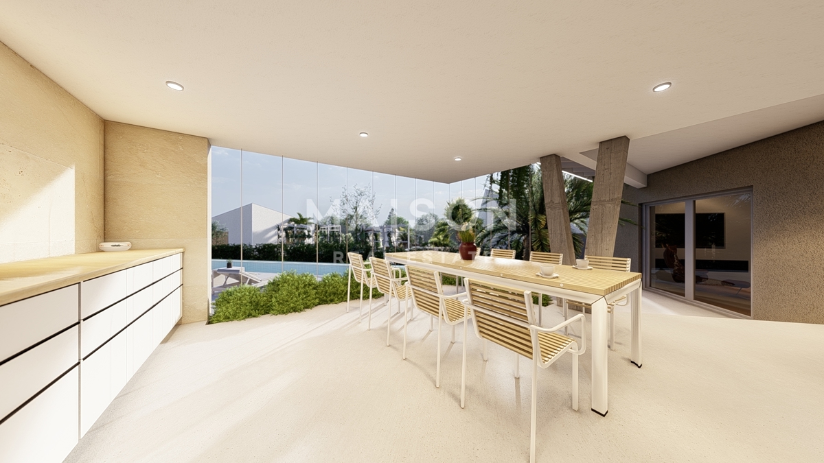 Isola di Krk, Malinska, villa di lusso all'interno di un resort con vista mare