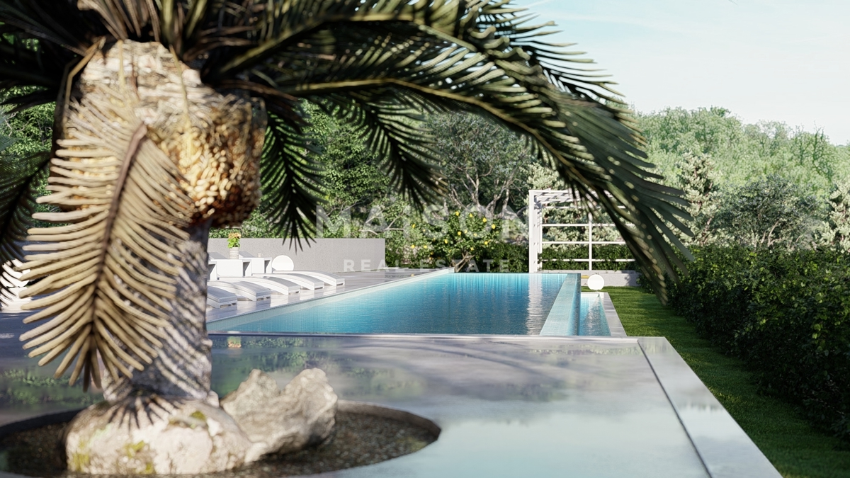 Isola di Krk, Malinska, villa di lusso all'interno di un resort con vista mare