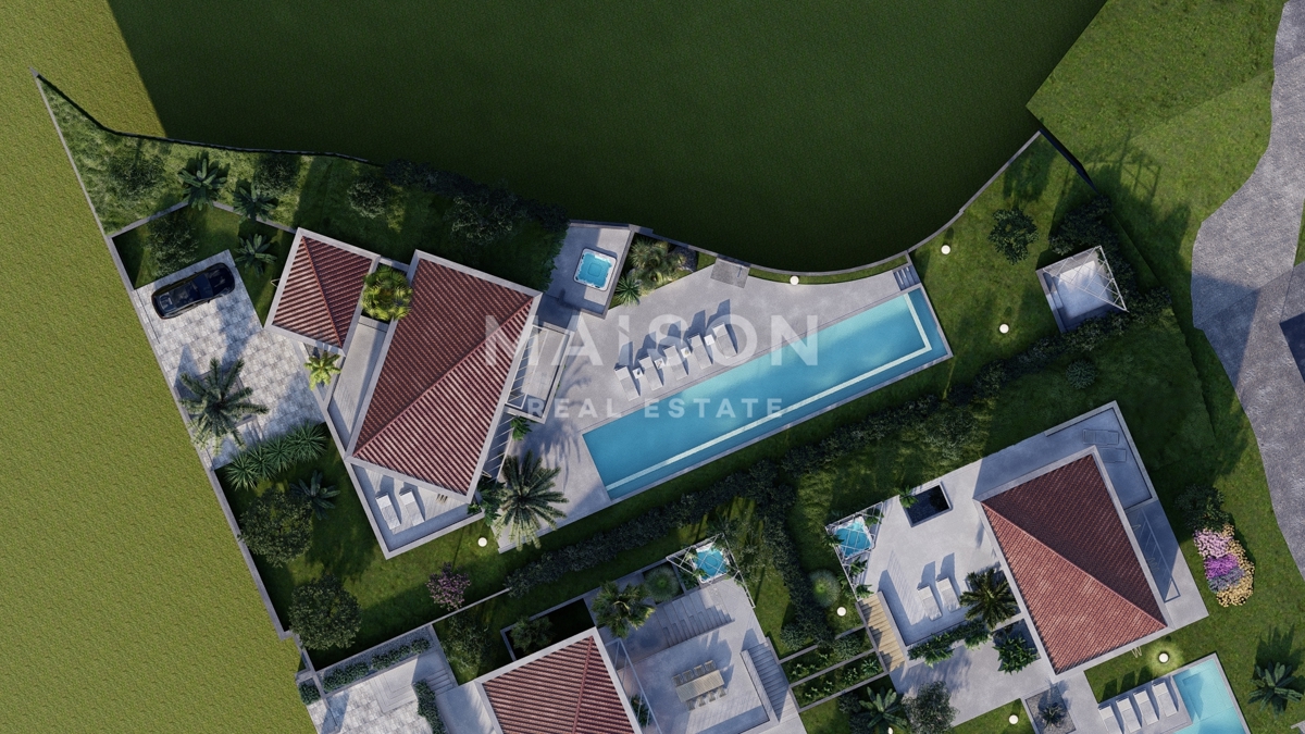 Isola di Krk, Malinska, villa di lusso all'interno di un resort con vista mare