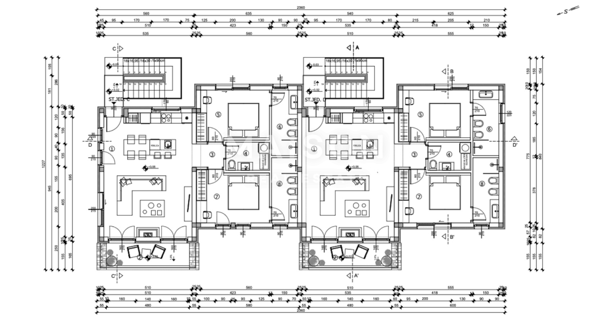 Appartamento Valkarin, Poreč, 88,58 m2