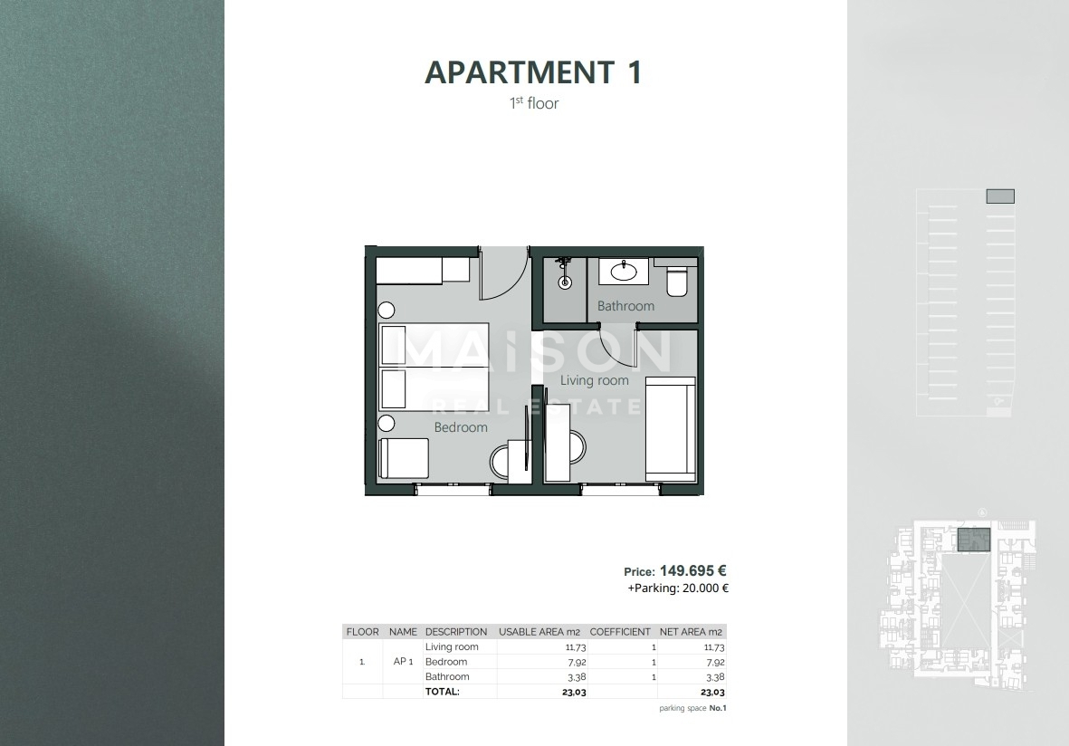 Appartamento Crikvenica, 23,03m2