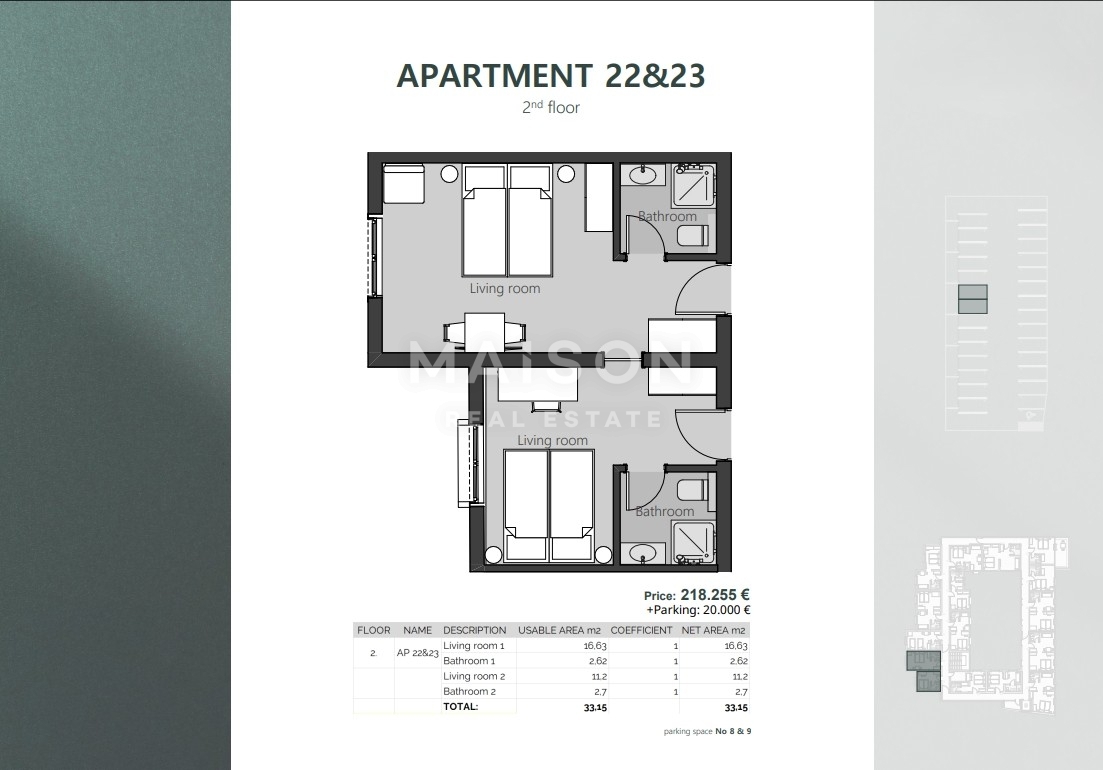 Appartamento Crikvenica, 23,03m2