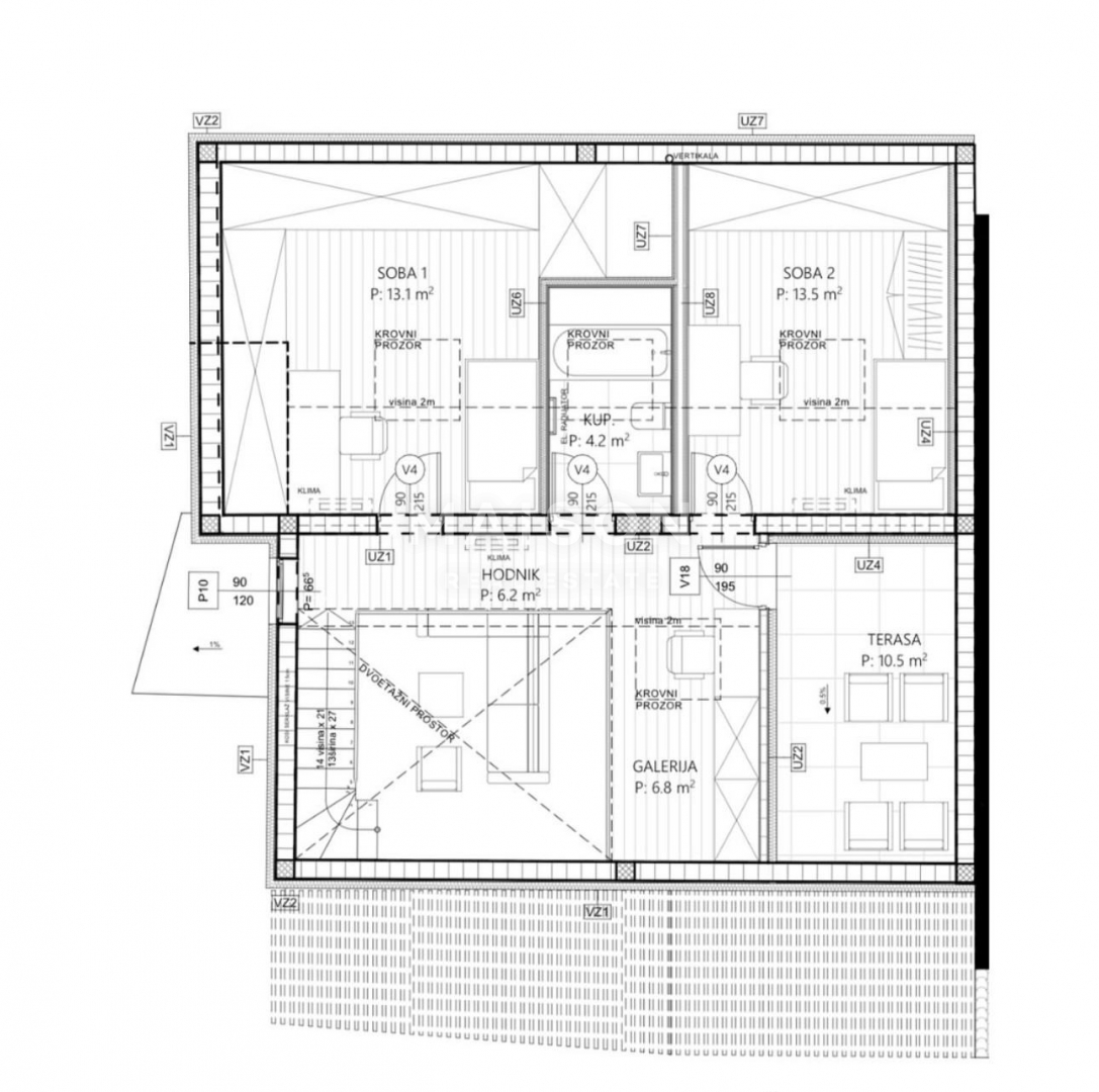 Appartamento Trsat, Rijeka, 134,10m2