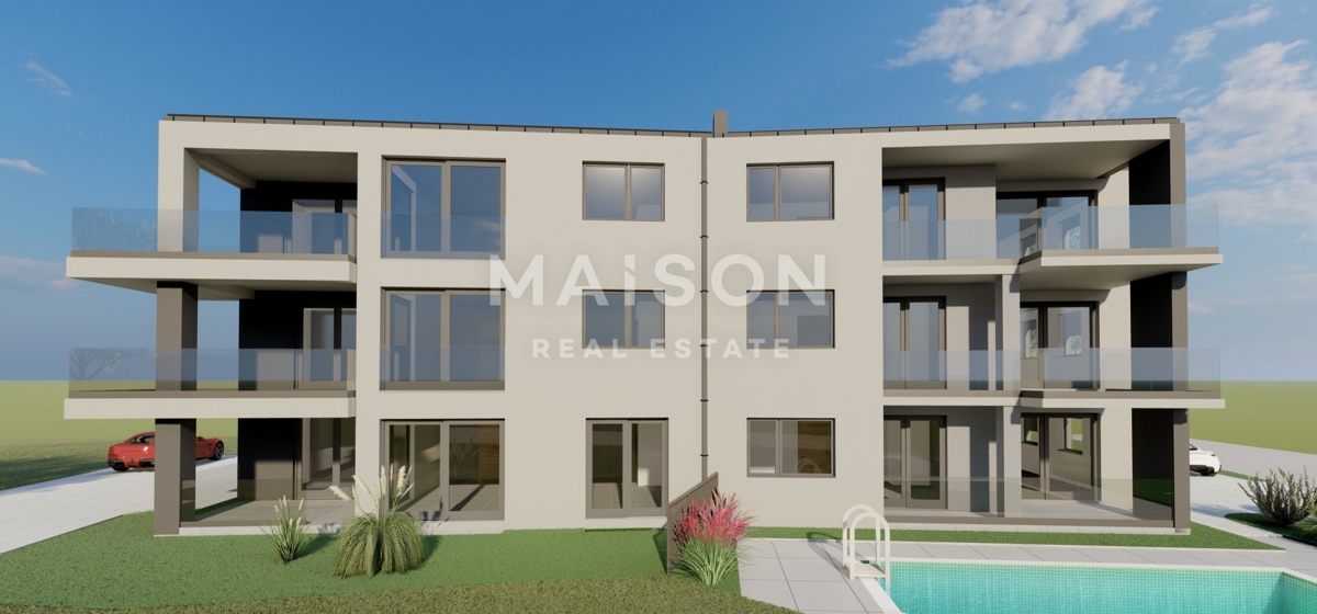 Šilo, Krk – spazioso appartamento con terrazza in nuova costruzione