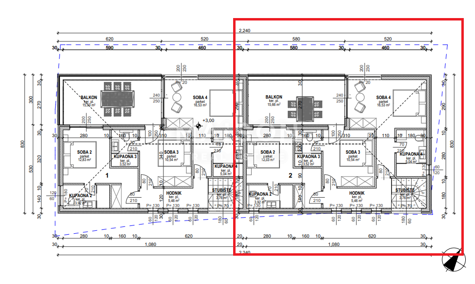 Malinska, casa bifamiliare con piscina