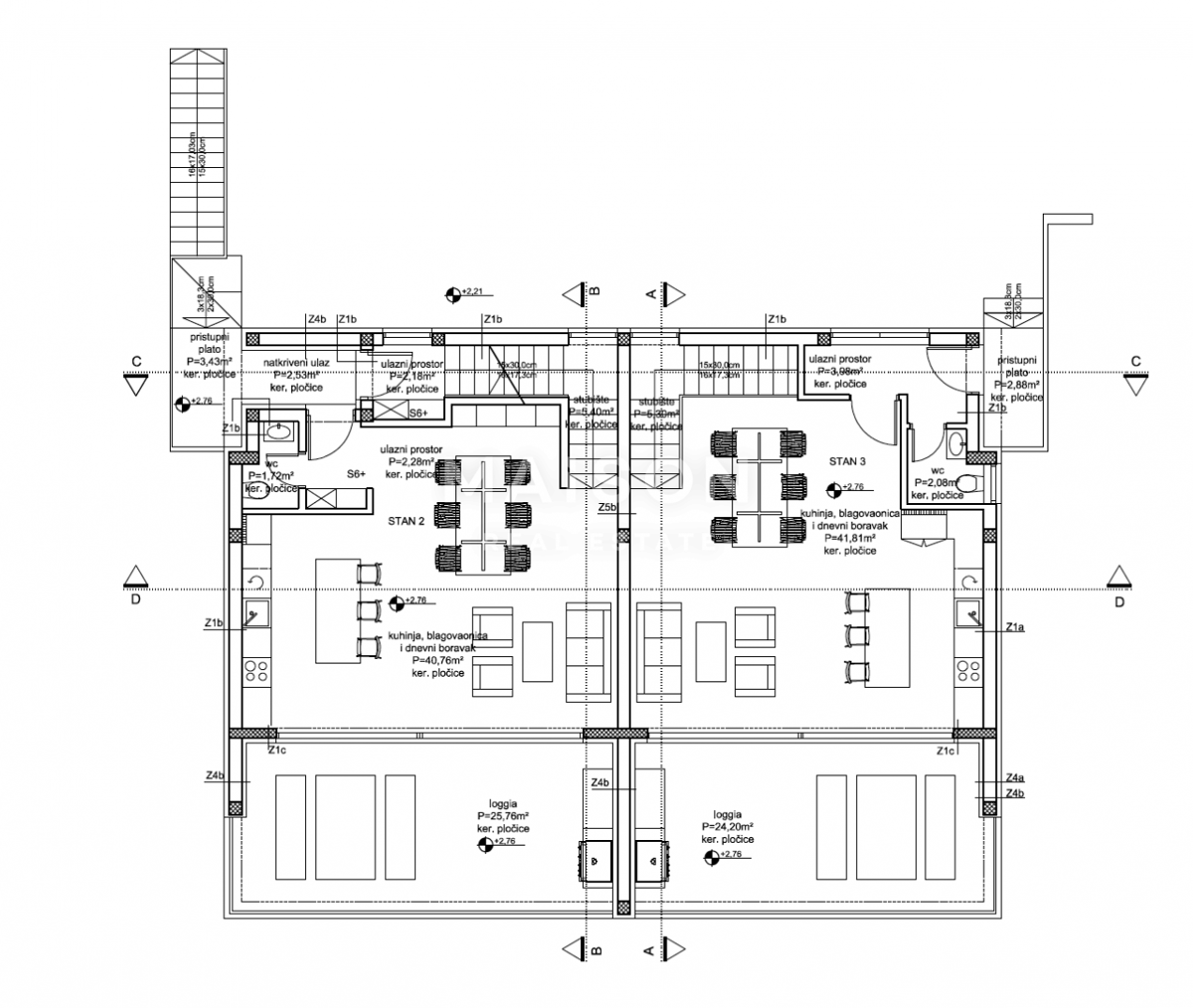 Appartamento Drage, Pakoštane, 102m2
