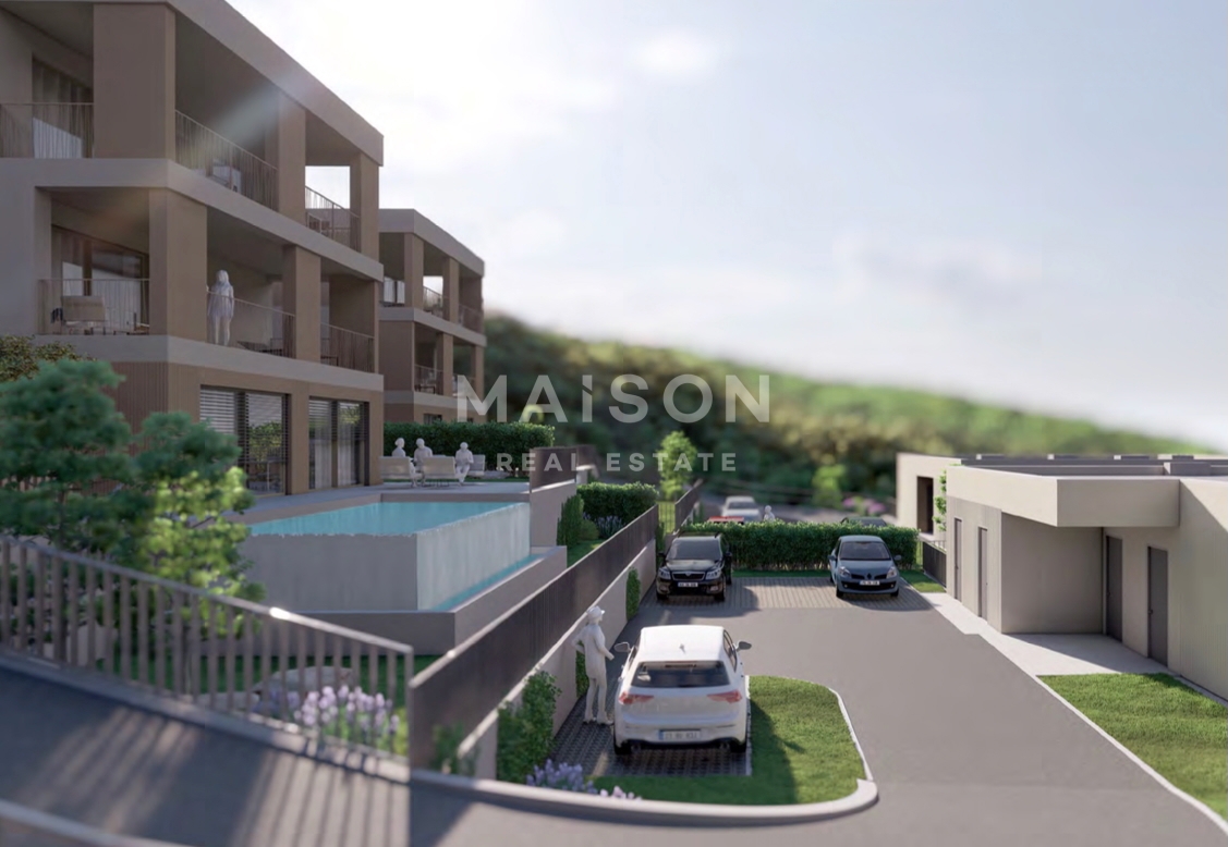 Kostrena, appartamento trilocale con giardino e vista panoramica sul mare