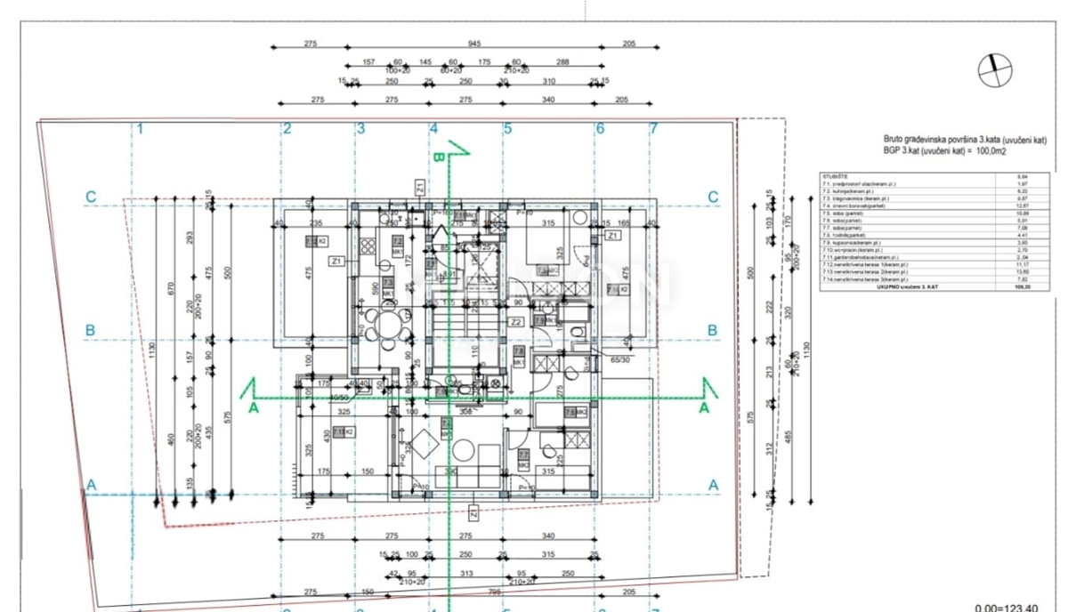 Appartamento Podsused, Podsused - Vrapče, 75,81m2