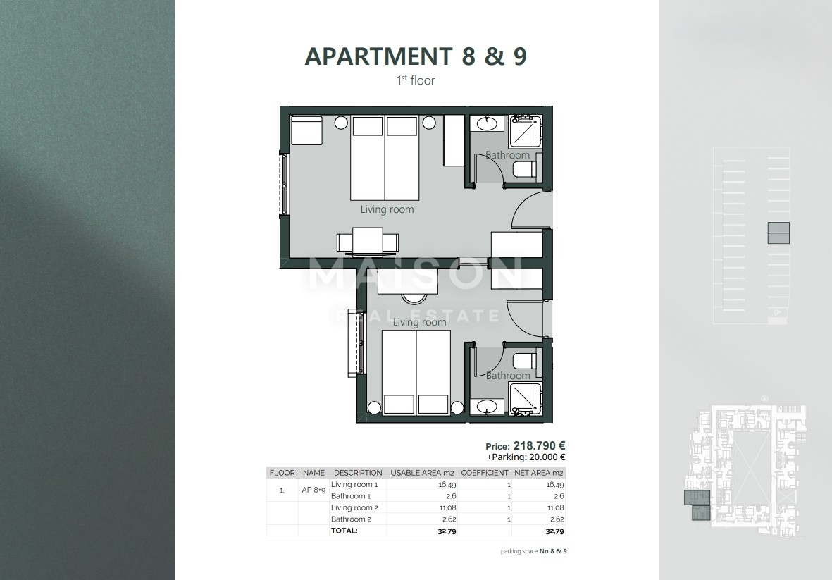 Appartamento Crikvenica, 23,03m2