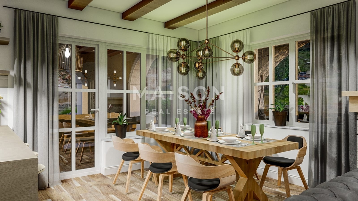 Villa mediterranea con piscina vicino a Krk – vista mare