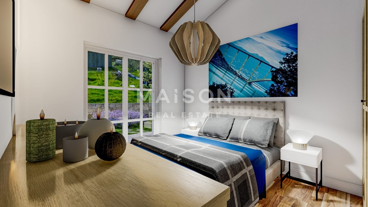 Villa mediterranea con piscina vicino a Krk – vista mare