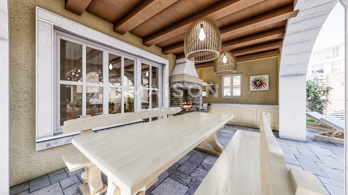 Villa mediterranea con piscina vicino a Krk – vista mare