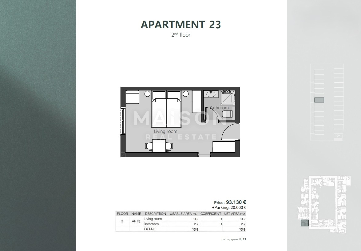 Appartamento Crikvenica, 23,03m2