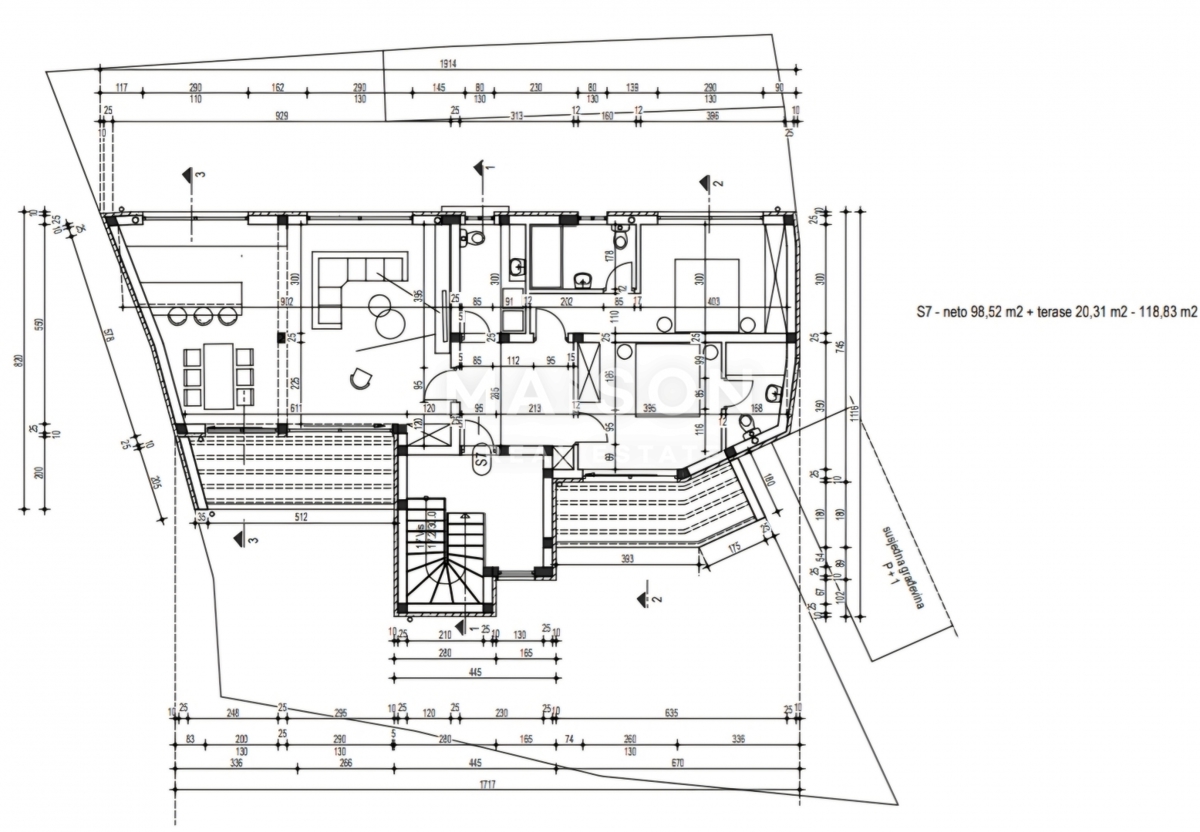 Appartamento Ližnjan, 119m2