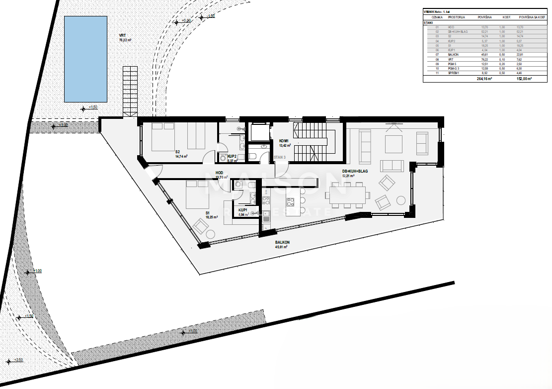 Terreno Vrbnik, 965m2