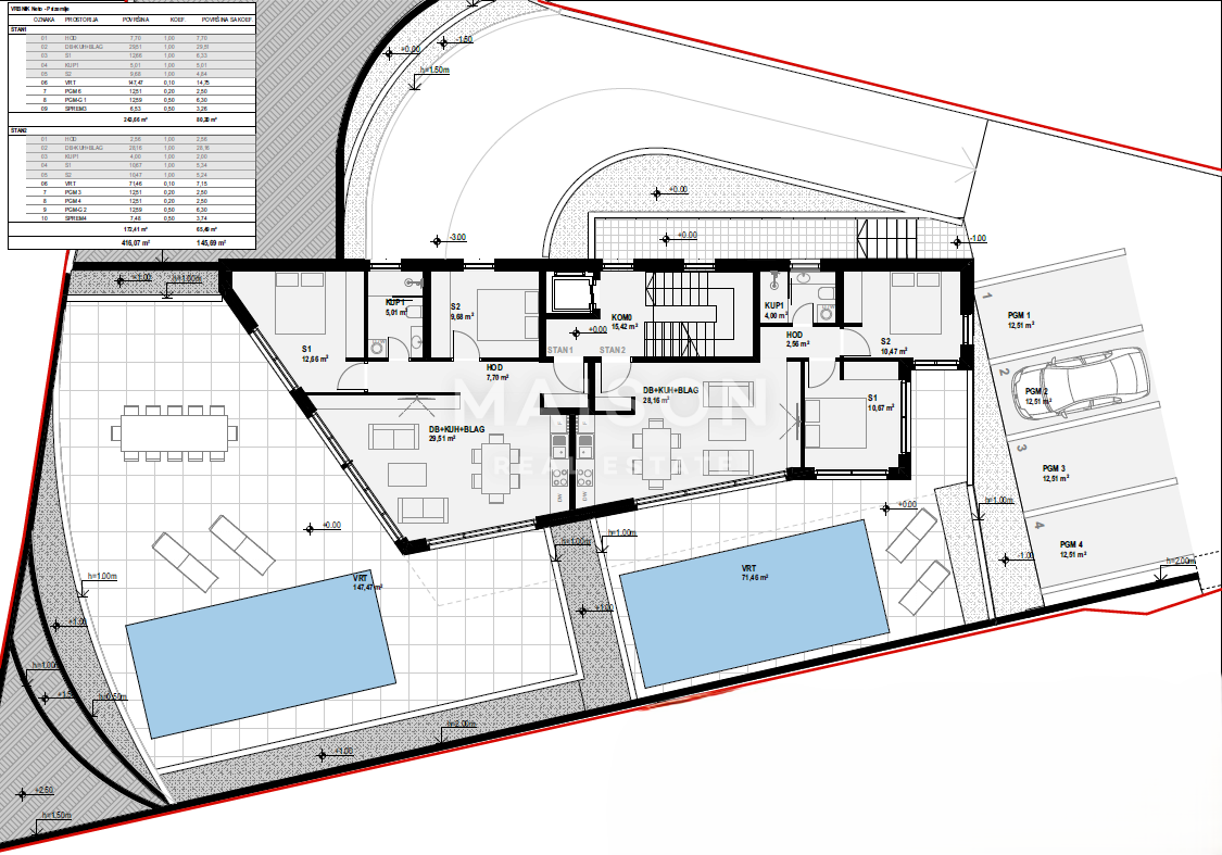 Terreno Vrbnik, 965m2