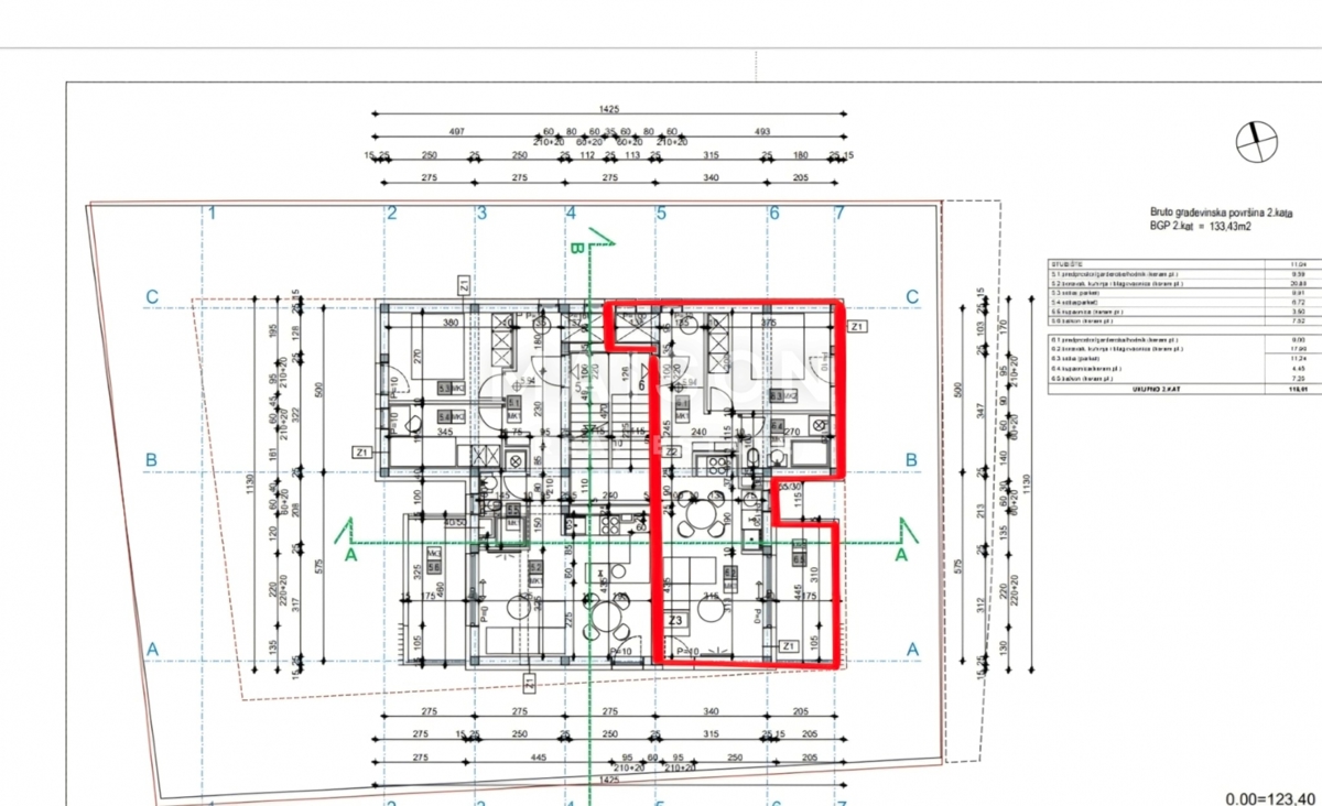 Appartamento Podsused, Podsused - Vrapče, 46,21m2