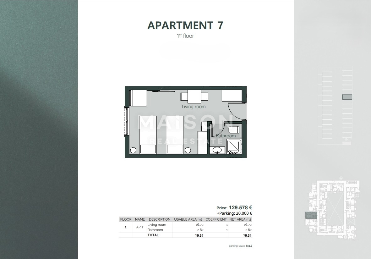 Appartamento Crikvenica, 23,03m2