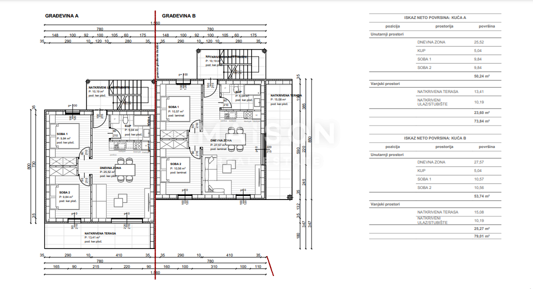 Appartamento Čižići, Dobrinj, 51m2