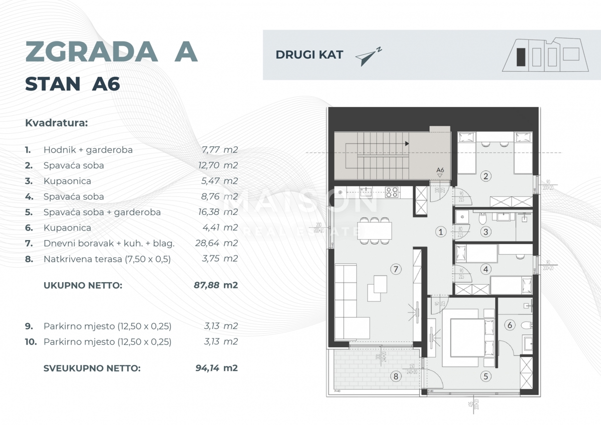 Appartamento Fažana, 54,08m2