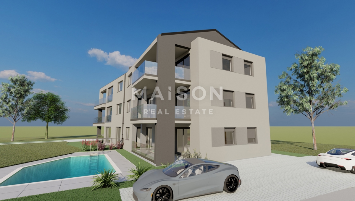 Šilo, Krk – Appartamento piano terra con terrazza e piscina