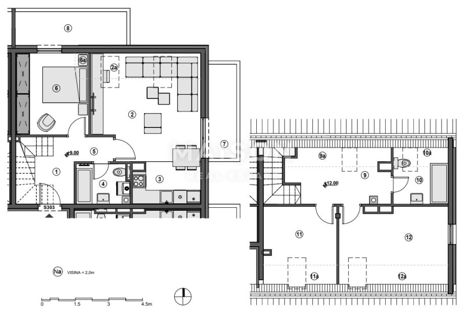 Appartamento Gajnice, Podsused - Vrapče, 106,11m2