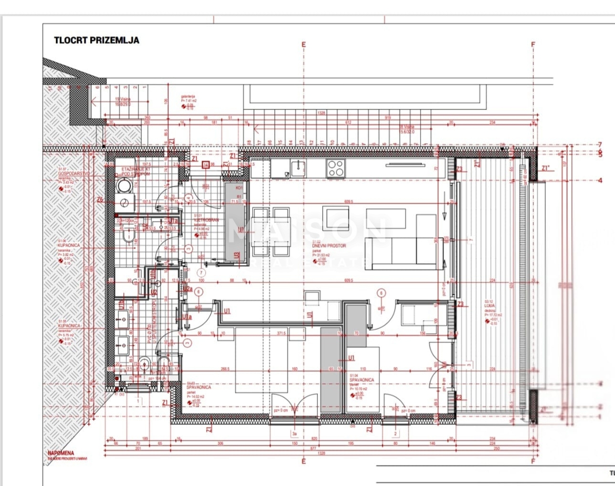 Appartamento Gračani, Podsljeme, 96m2