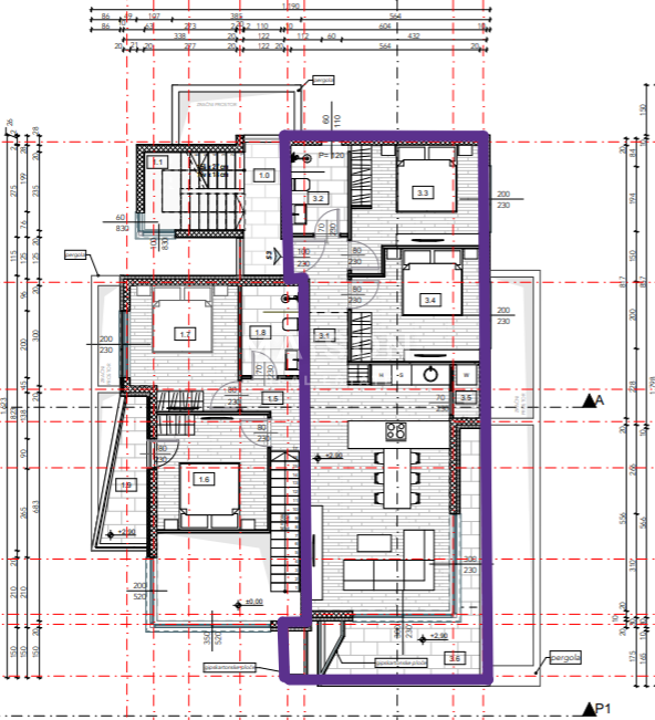 Njivice, appartamento di lusso in una villa urbana