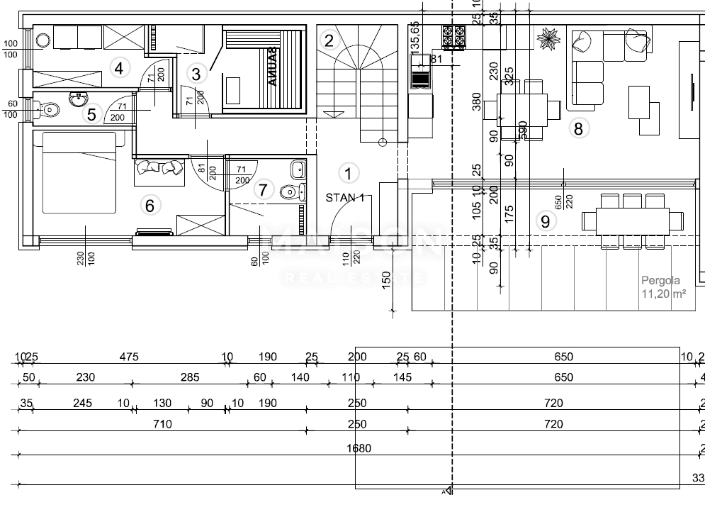 Moderna Casa Bifamiliare con Piscina e Vista Mare – Vicino a Krk