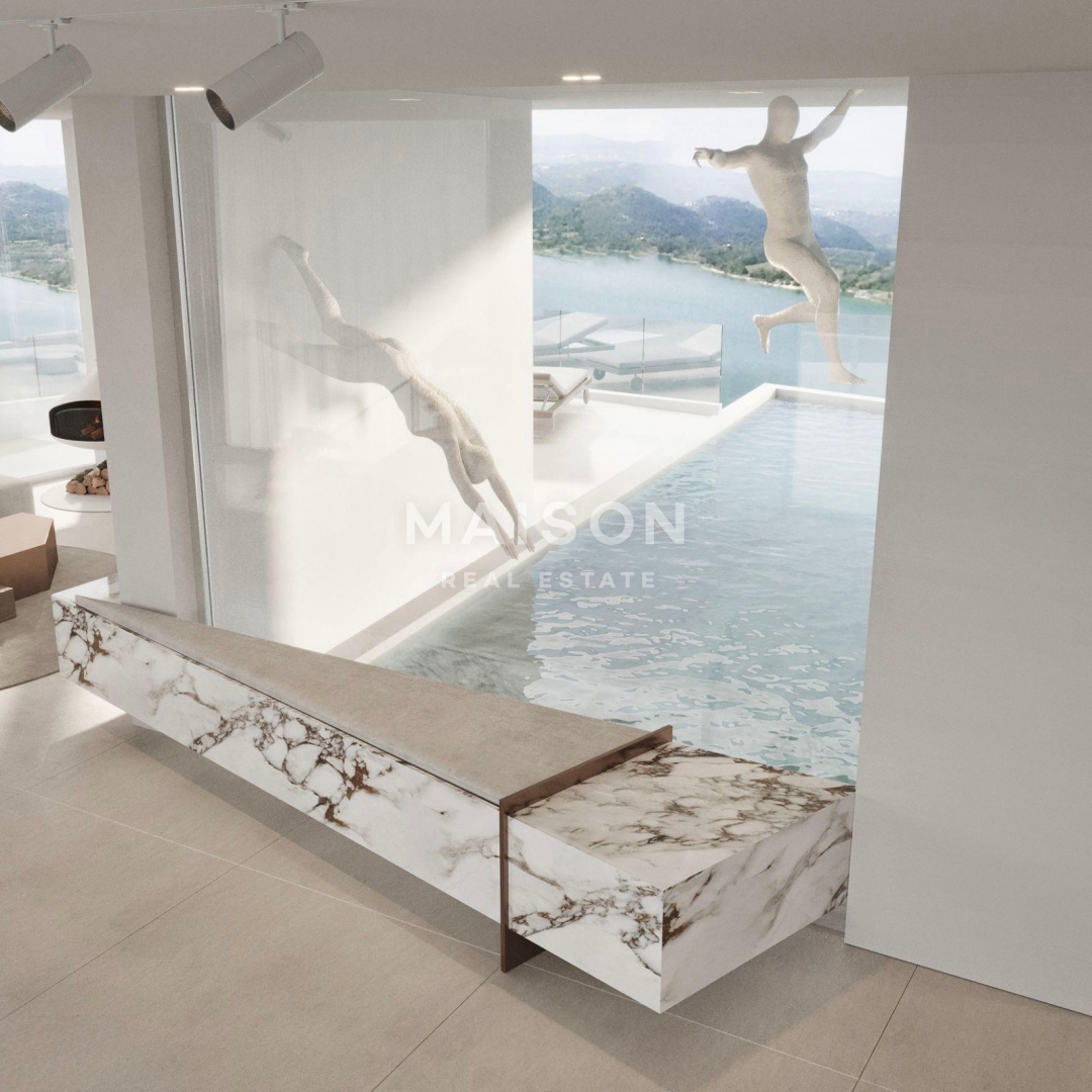 Villa di Design vicino a Labin – Piscina e Vista Panoramica