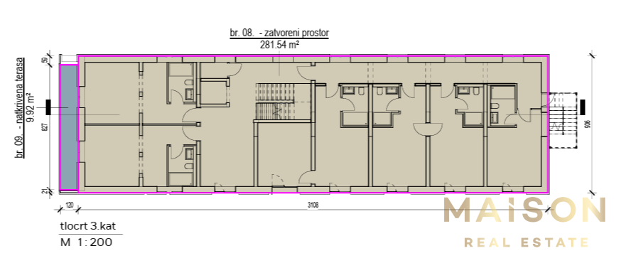 Commerciale Turnić, Rijeka, 1.164m2