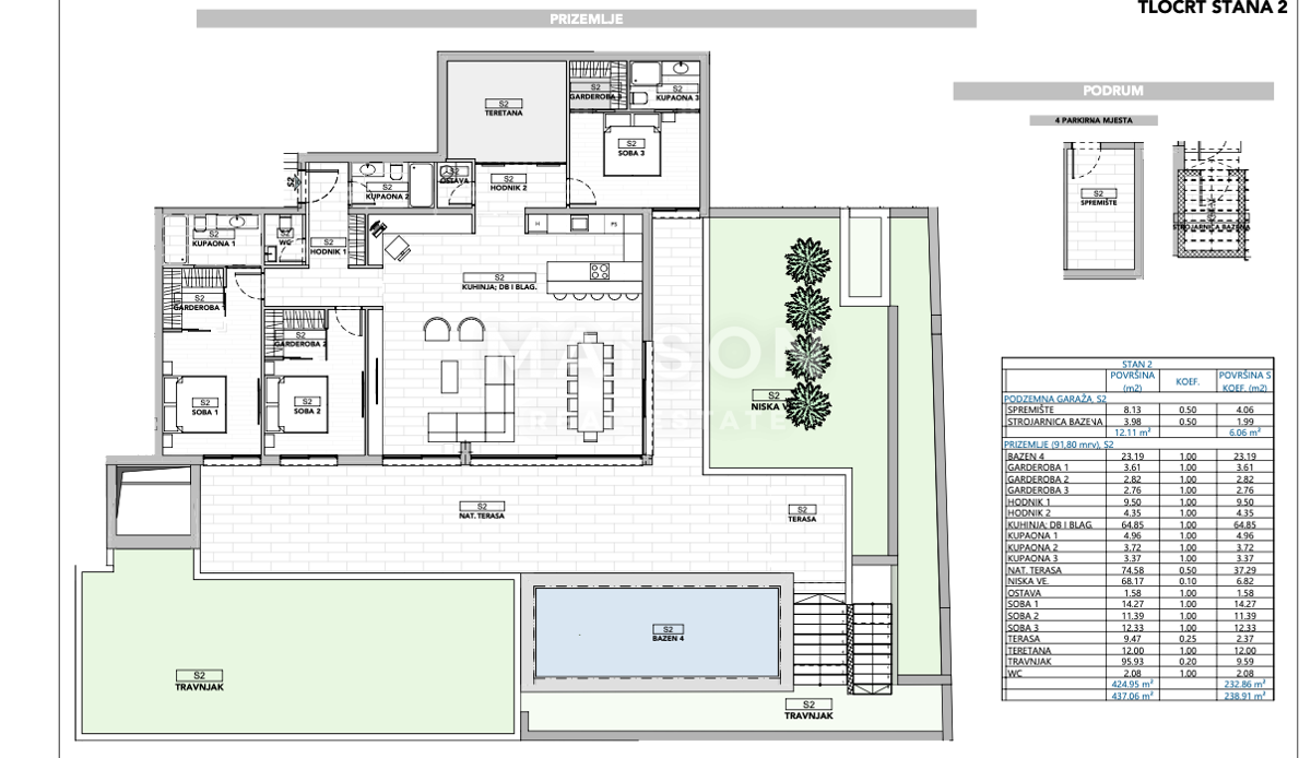Opatija - Lussuoso appartamento duplex con piscina 425,70 m²
