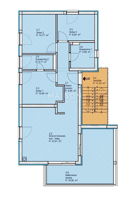 Appartamento Vodice, 89,68m2