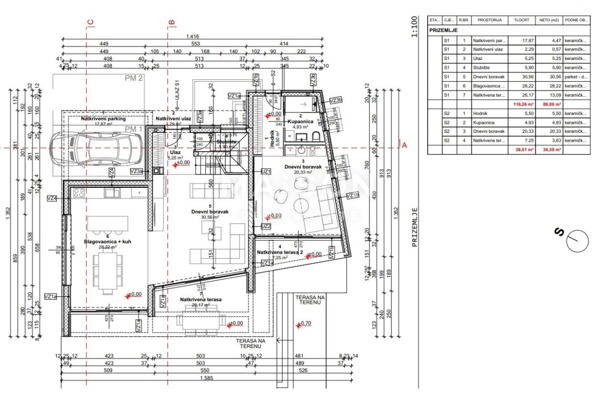 Villa moderna con piscina e vista unica sul mare e sull’isola di Cres
