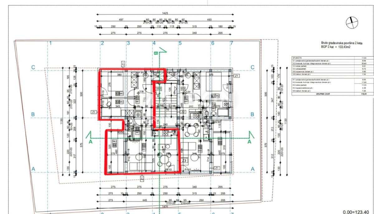 Appartamento Podsused, Podsused - Vrapče, 54,37m2