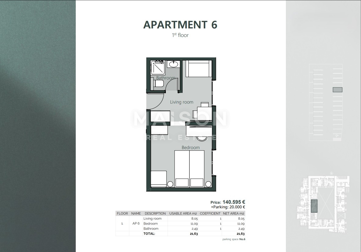 Appartamento Crikvenica, 23,03m2