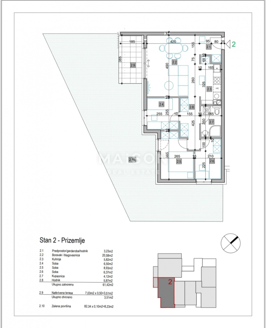 Appartamento Sveta Klara, Novi Zagreb - Zapad, 73,16m2