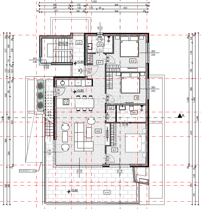 Njivice, attico di lusso con piscina sul tetto