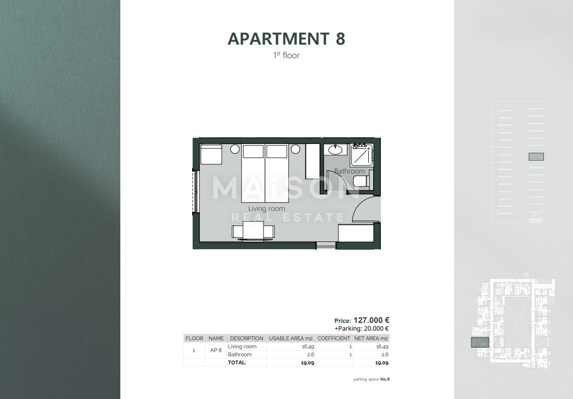 Appartamento Crikvenica, 23,03m2