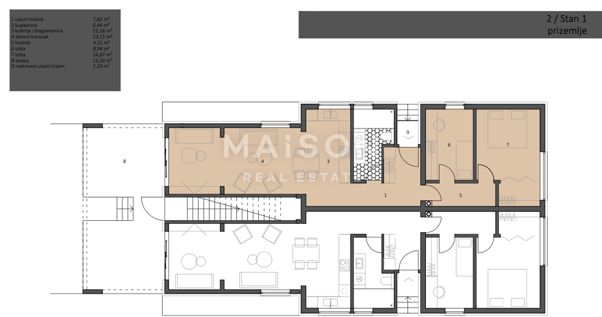 Appartamento Gradići, Velika Gorica - Okolica, 136,94m2