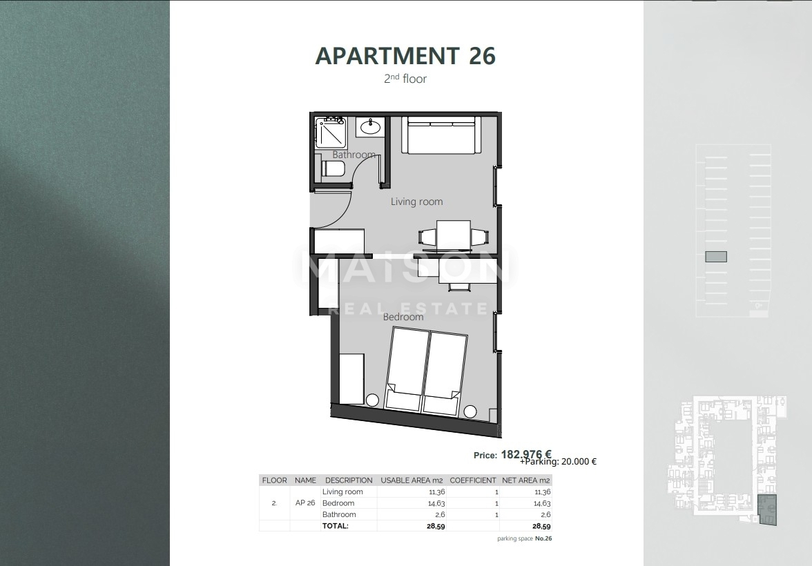 Appartamento Crikvenica, 23,03m2