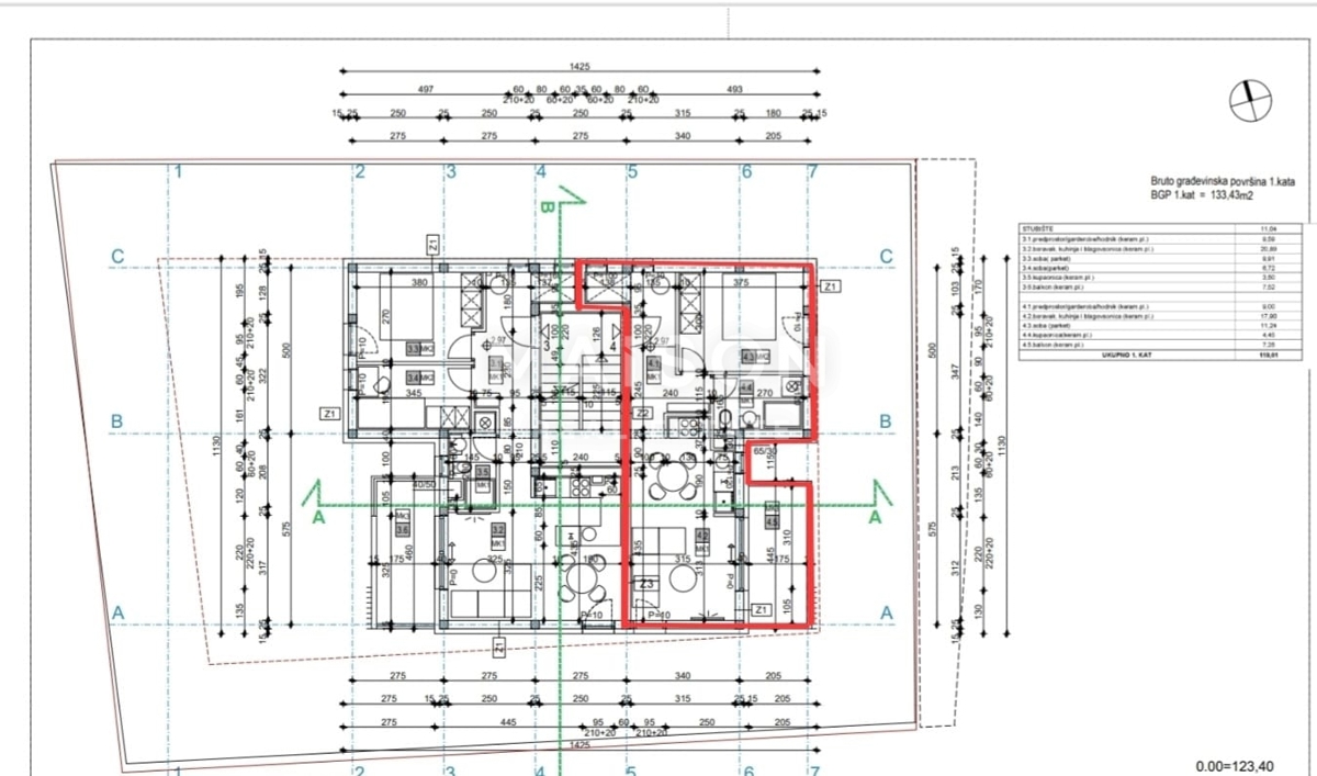 Appartamento Podsused, Podsused - Vrapče, 46,21m2